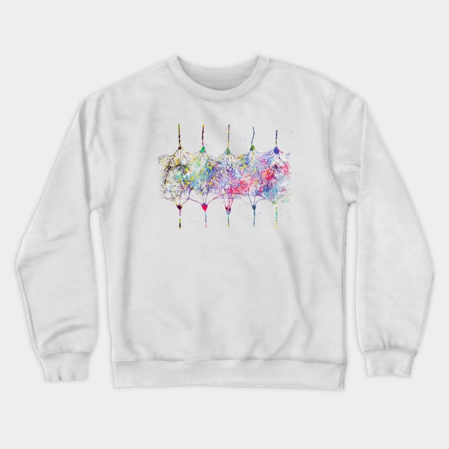 Cortical Neurons Crewneck Sweatshirt by erzebeth